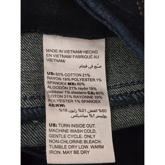 Chico's So Slimming Girlfriend Dark Wash Slim Leg Ankle Women's Jeans 14R -2.5 - Picture 5 of 5